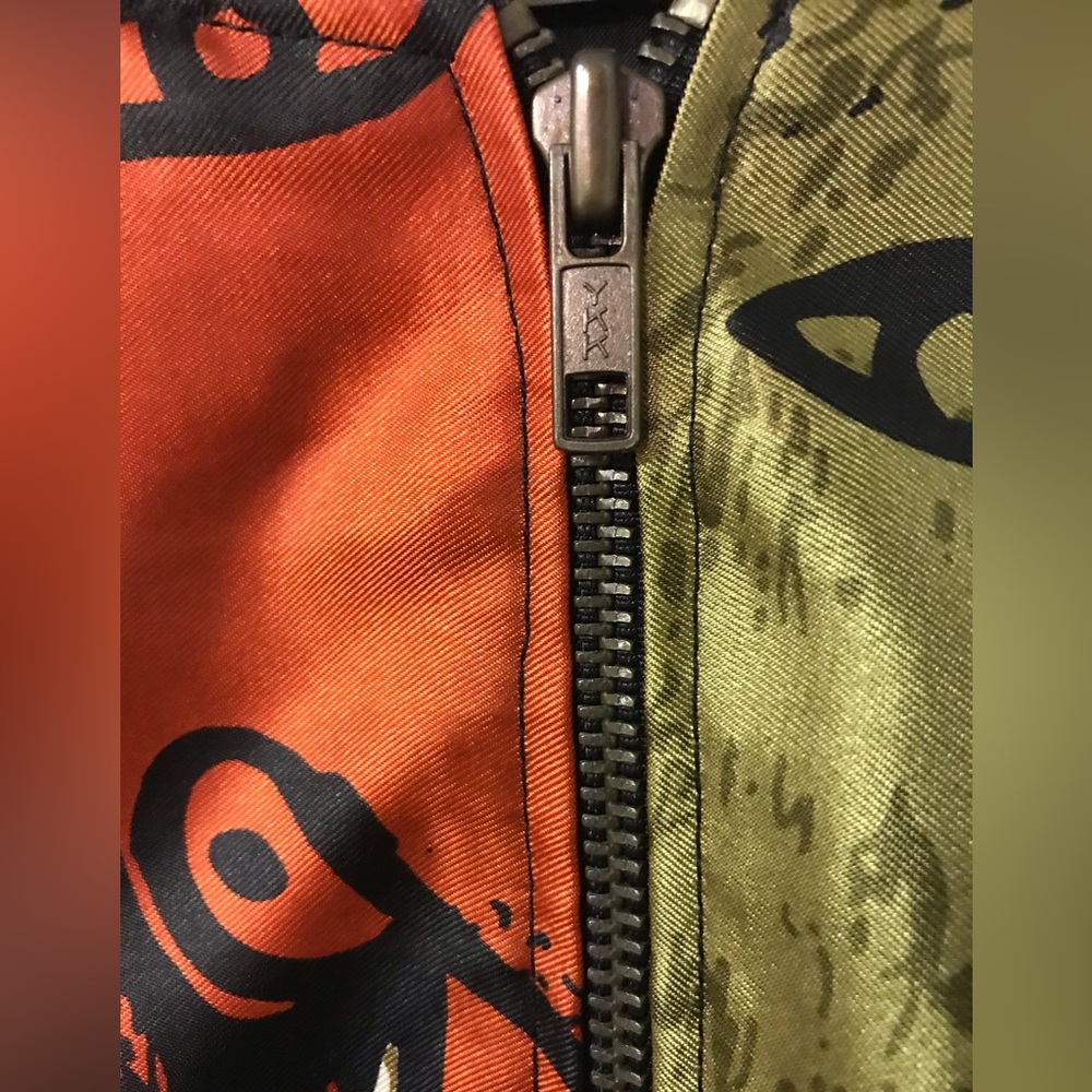 Vintage Picasso silky bomber jacket abstract art street wear monaliza - Picture 5 of 11